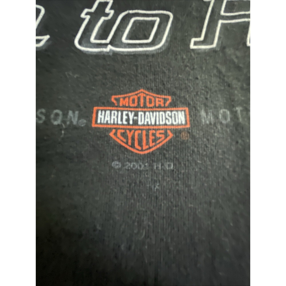 Vintage 2001 Harley Davidson "Luve To Ride" Sioux‎ Falls SD 2-sided T-Shirt XL - Picture 3 of 8